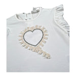 Lalalu' Completo 2 Pezzi T-Shirt-Short Bicolore per Neonata CCTL15P BIANCO/VERDE LALALU' 