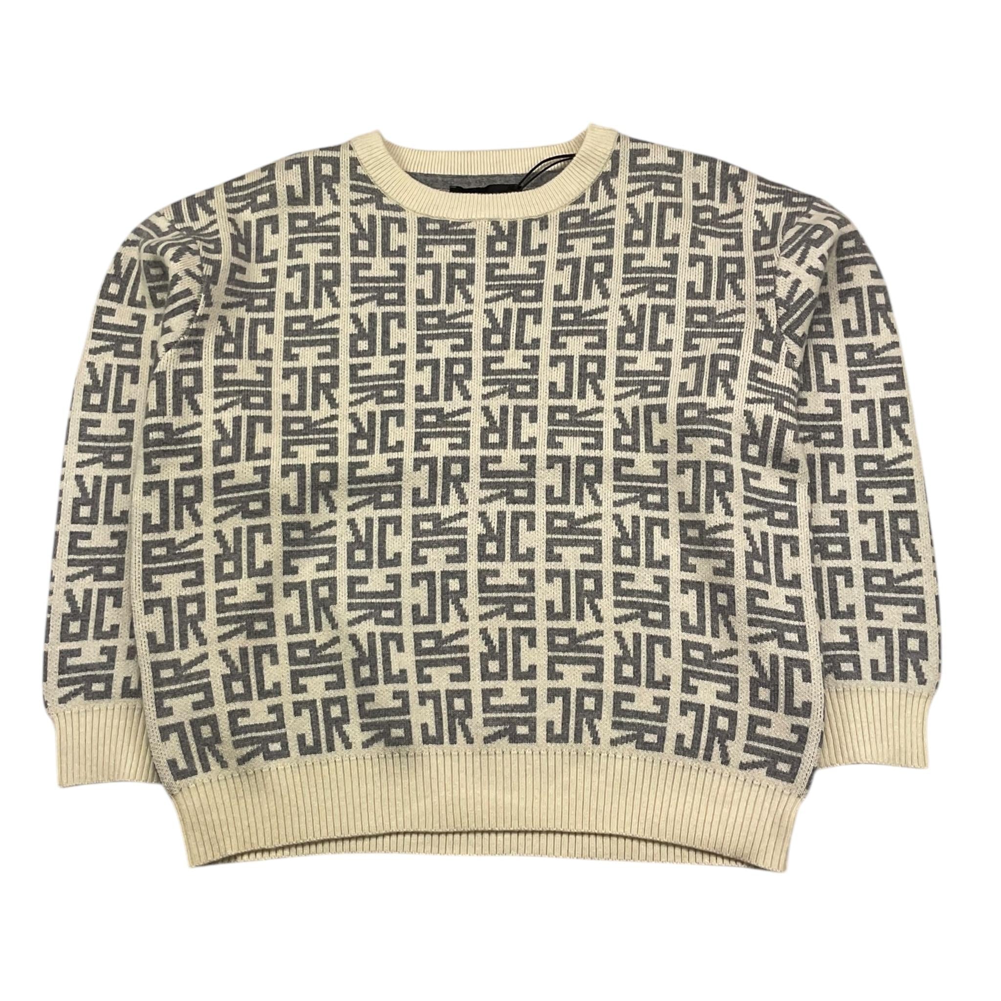 JOHN RICHMOND maglia girocollo fantasia logo Panna per Bambino RBA25112MA PANNA JOHN RICHMOND 