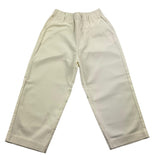 Dondup Pantalone Tinta Unita Con Elastico In Vita Panna Per Bambino