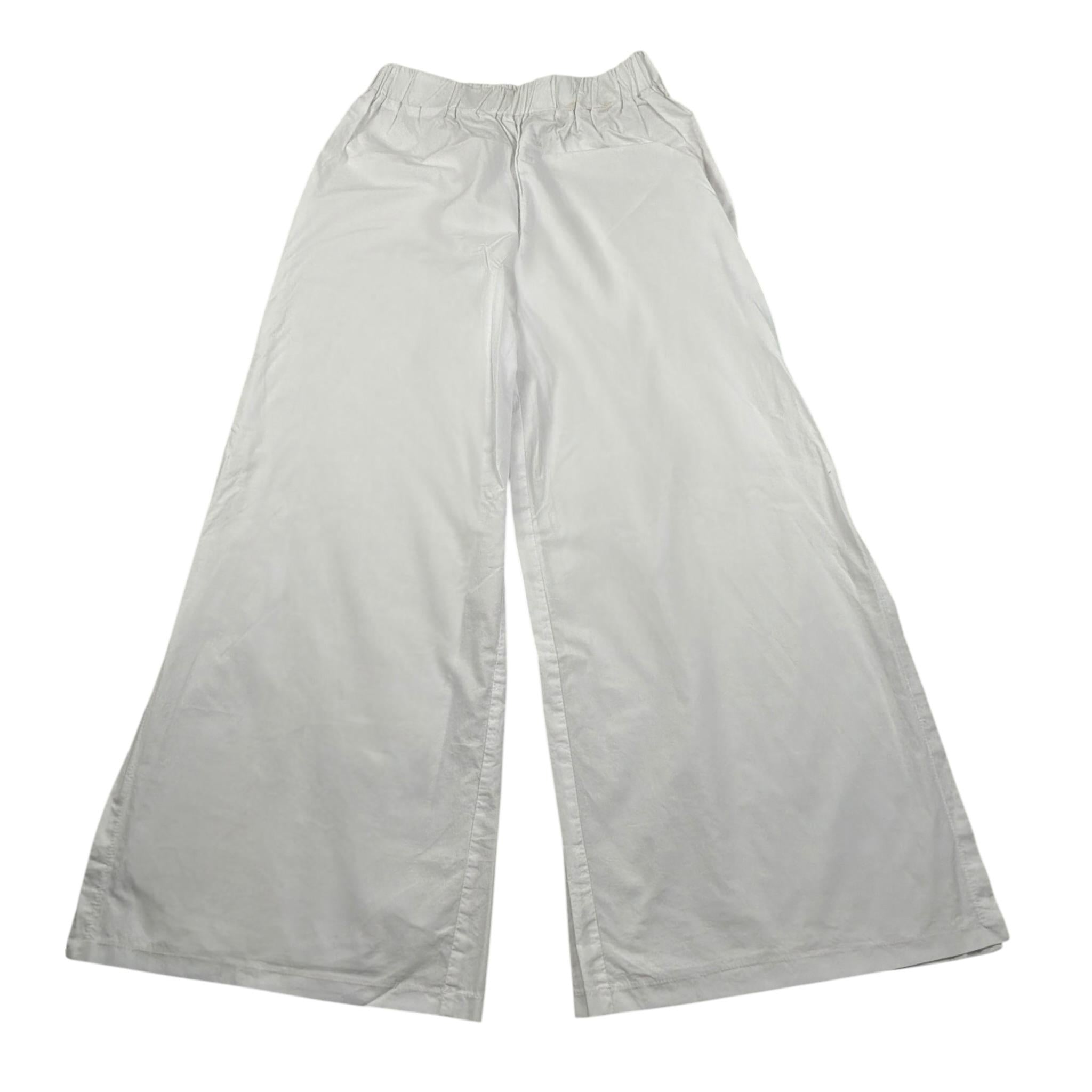 Mariuccia Pantalone tinta unita Modello Palazzo Bianco per Bambina P517 BIANCO MARIUCCIA 