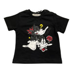 Iceberg T-Shirt Girocollo Tinta Unita con Stampa per Neonato TSICE5107B NERO ICEBERG 