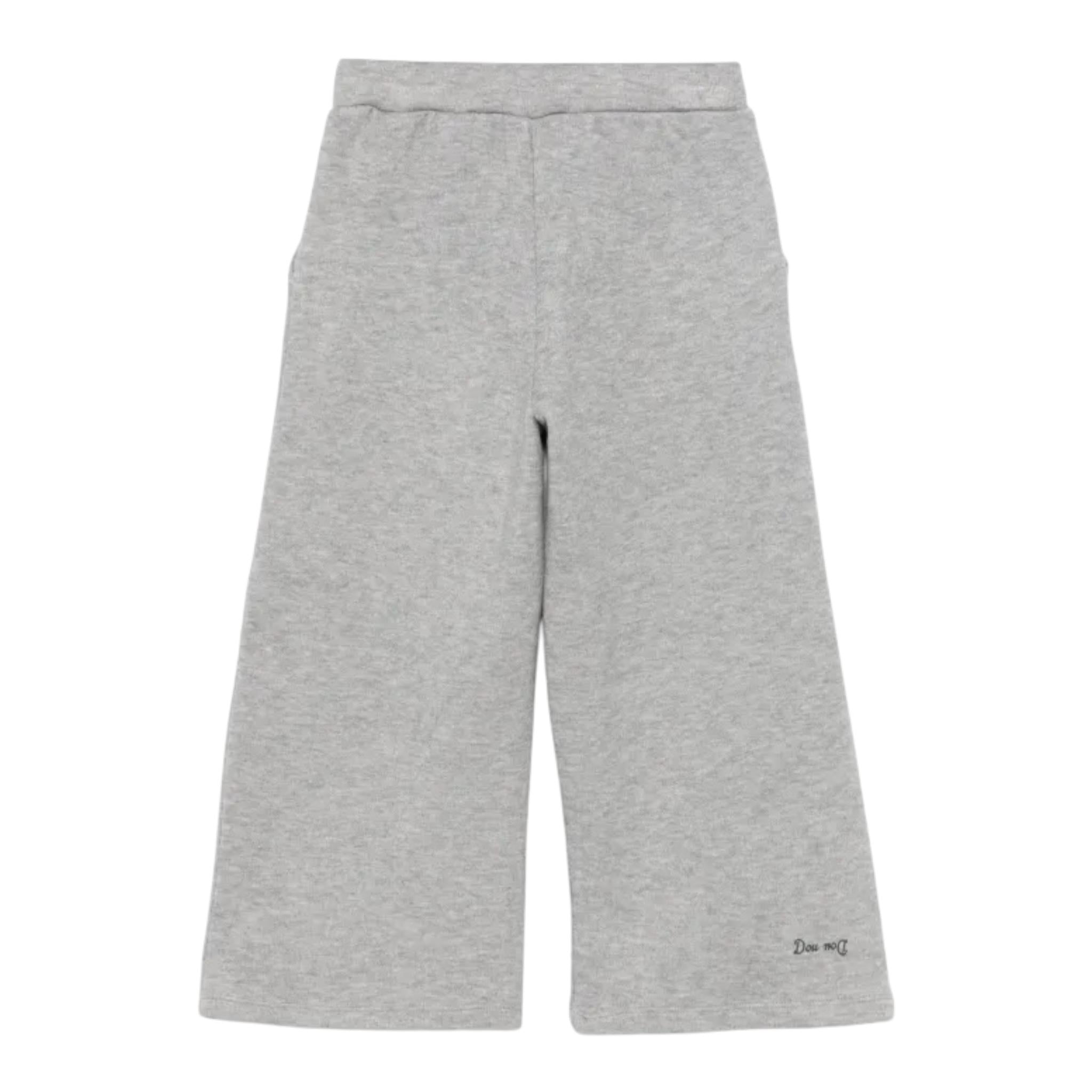 DOU DOU pantalone modello palazzo tinta unita Grigio per Bambina DV6A61 GRIGIO DOU DOU 
