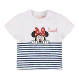 Saint Barth T-Shirt Girocollo Tinta Unita con Stampa Minnie per Bambina ELLYM BIANCO SAINT BARTH 