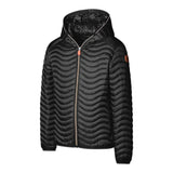 Save The Duck Giubbino Tinta Unita con Zip E Cappuccio per Bambino J32197G BLU SAVE THE DUCK 