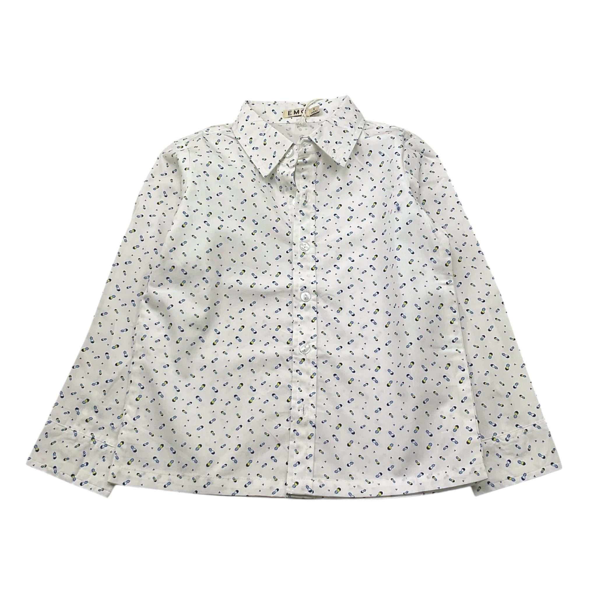 Emc Camicia Tinta Unita con Stampa per Bambino AH1138 BIANCO EMC 