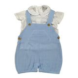 Babidu Completo 2 Pezzi Camicia-Salopette per Neonato 41457 BIANCO/AZZURRO BABIDU 