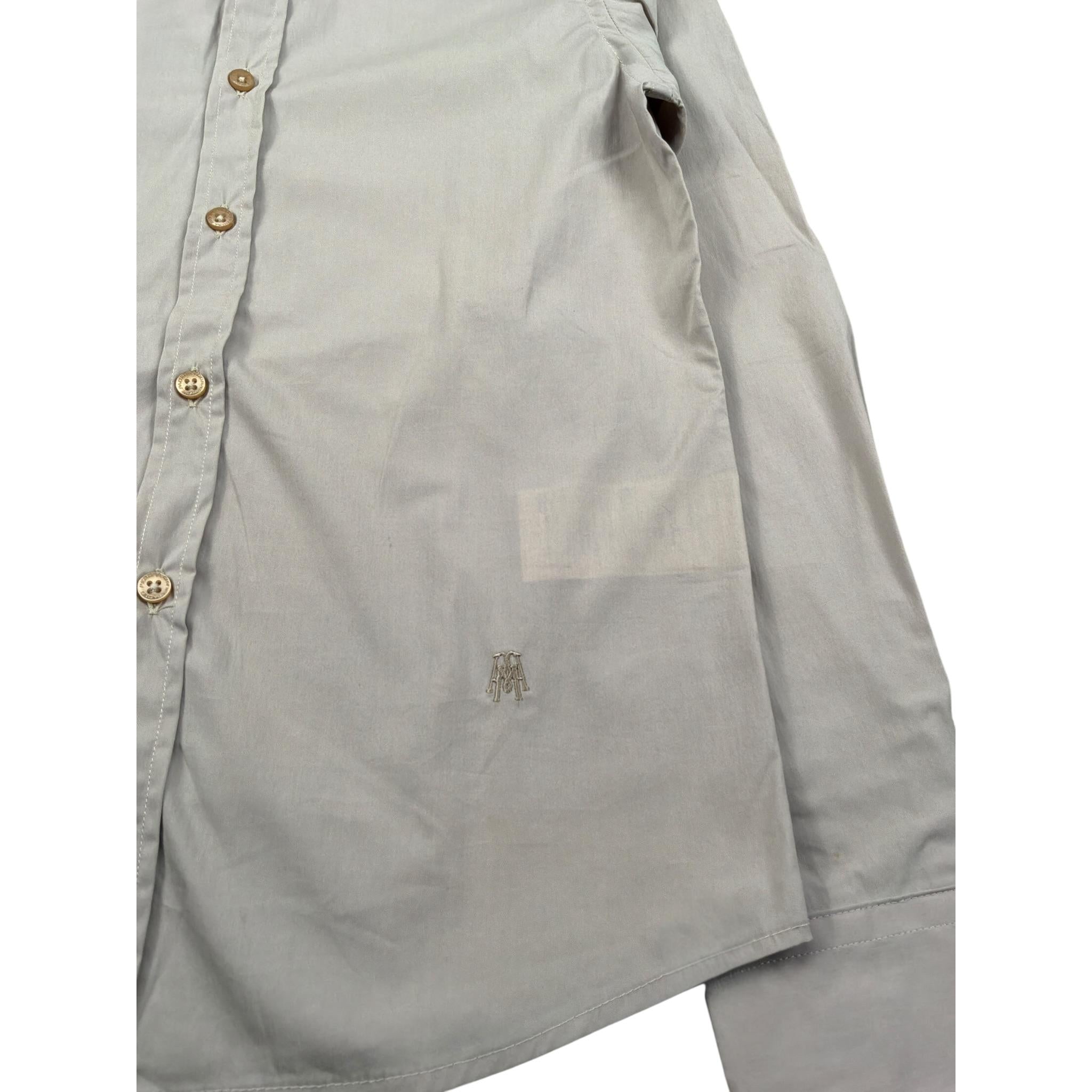 Paolo Pecora Camicia Manica Lunga tinta unita Fango per Bambino PP2888 FANGO PAOLO PECORA 