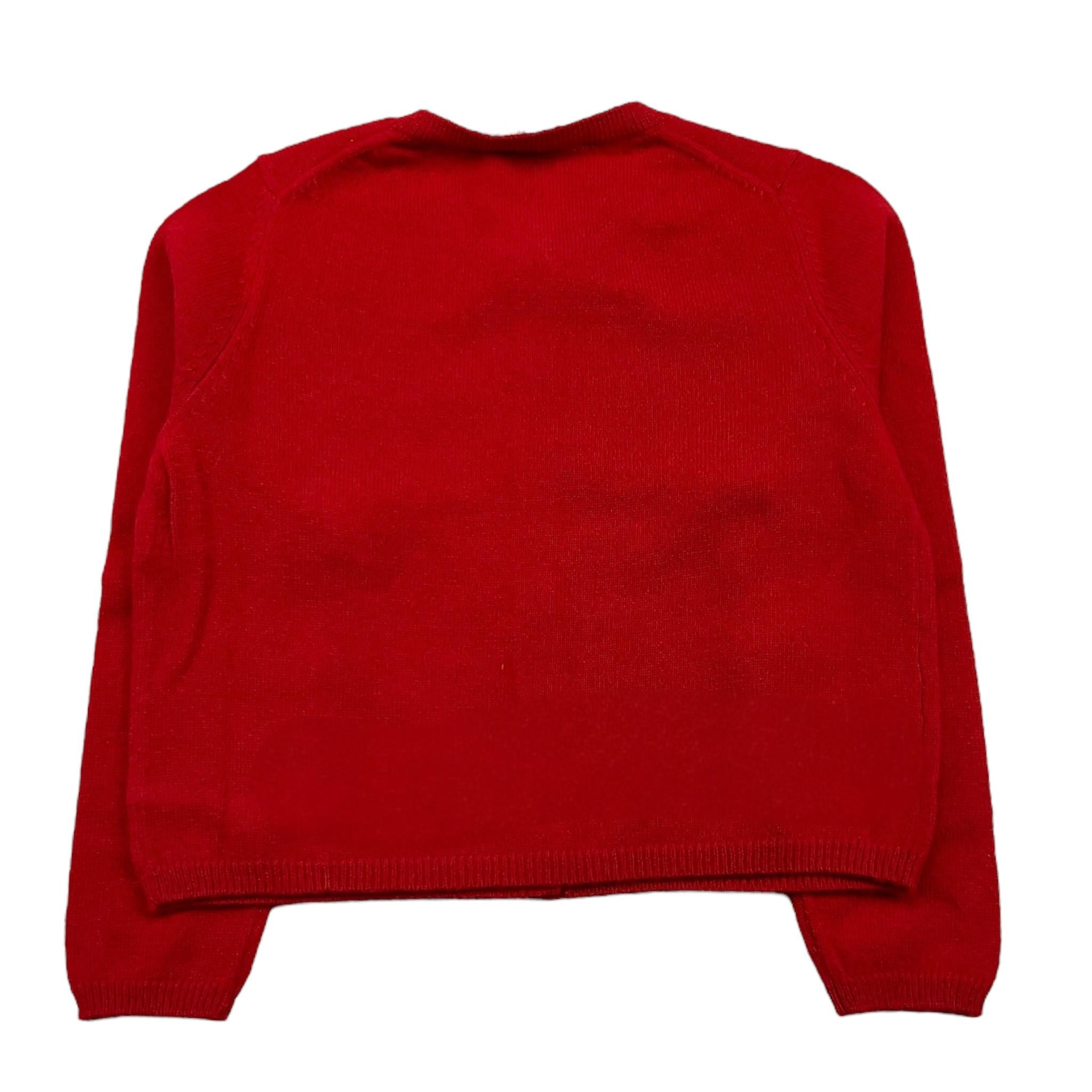 IL GUFO cardigan tinta unita con bottoni Rosso per Bambina A24GF201EM220 ROSSO IL GUFO 