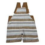 Babyvip Salopette Tricolore con Fantasia A Righe per Neonato T1304 CAMMELLO BABYVIP 