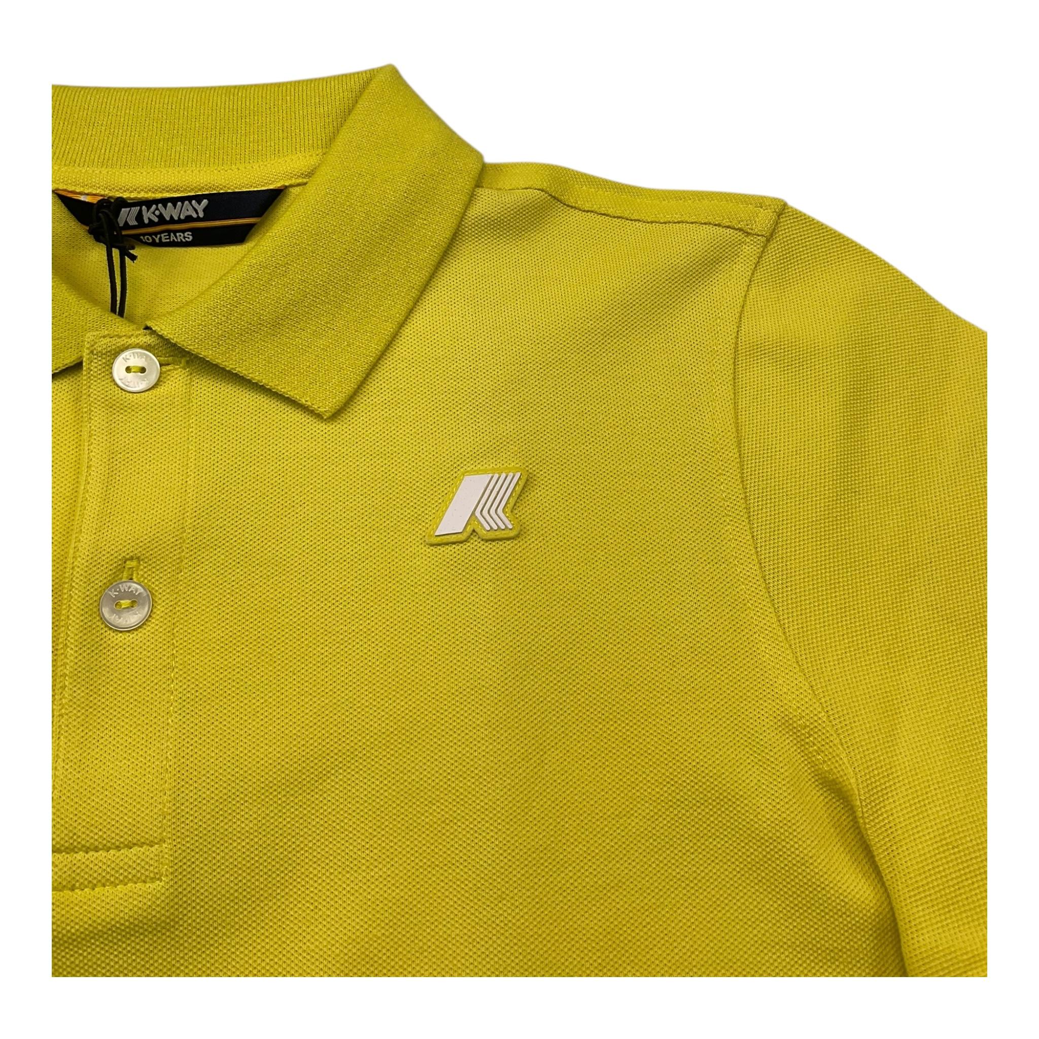 K-Way Polo Mezza Manica Tinta Unita per Bambino K6126LW GIALLO K-WAY 