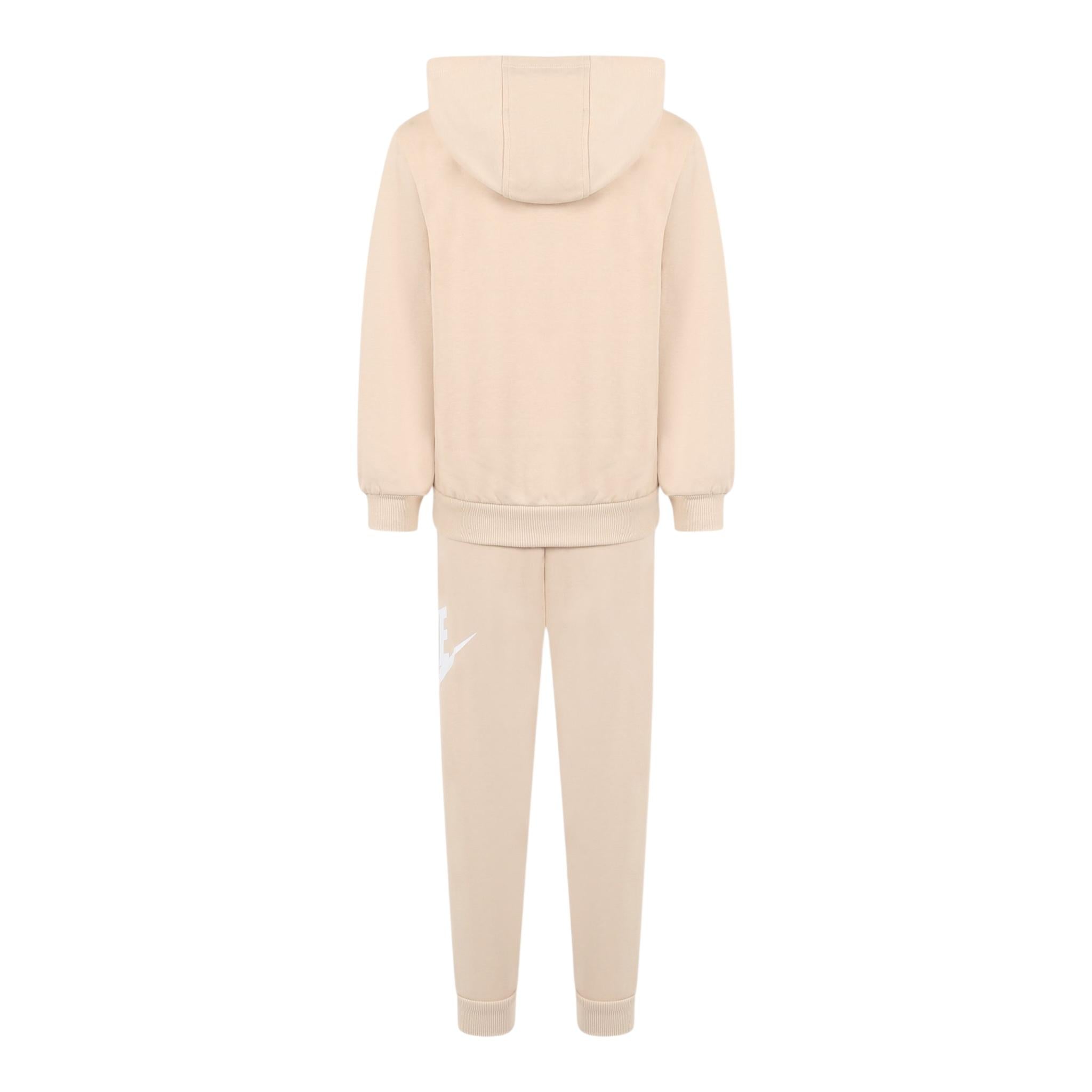 Nike Completo 2 Pezzi Felpa-Pantalone Tinta Unita per Bambino 86L595 BEIGE NIKE 