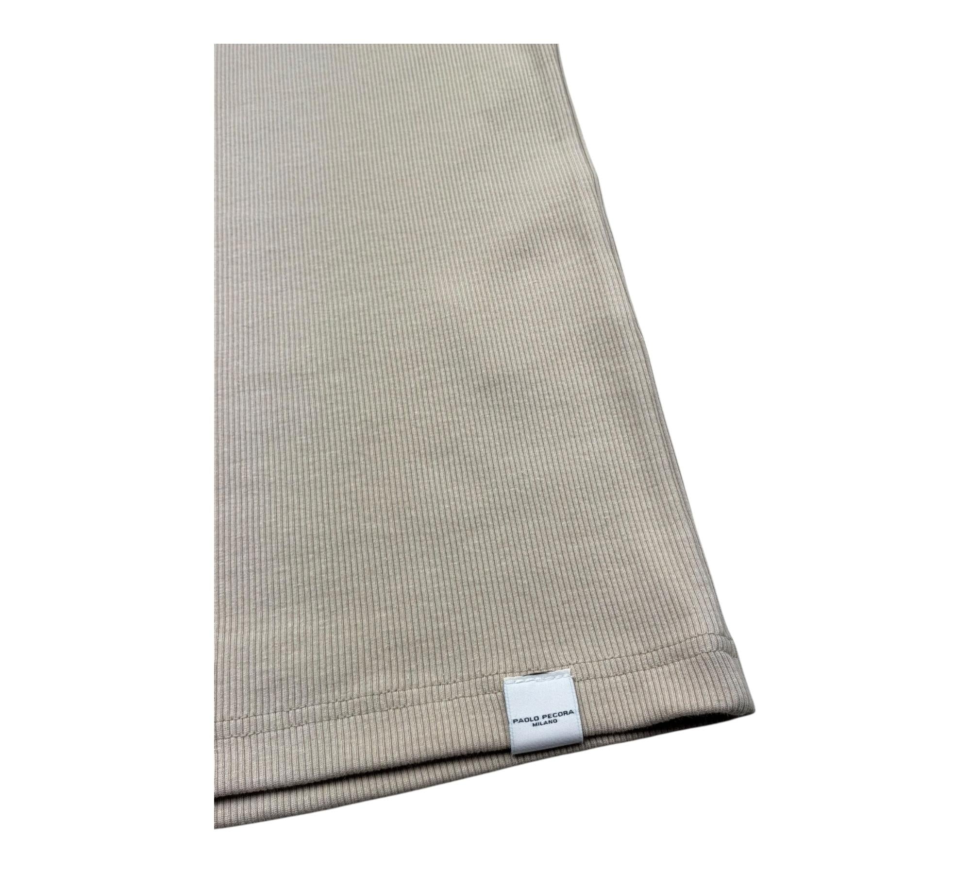 Paolo Pecora Canotta Girocollo Tinta Unita per Bambino PP4269 BEIGE PAOLO PECORA 