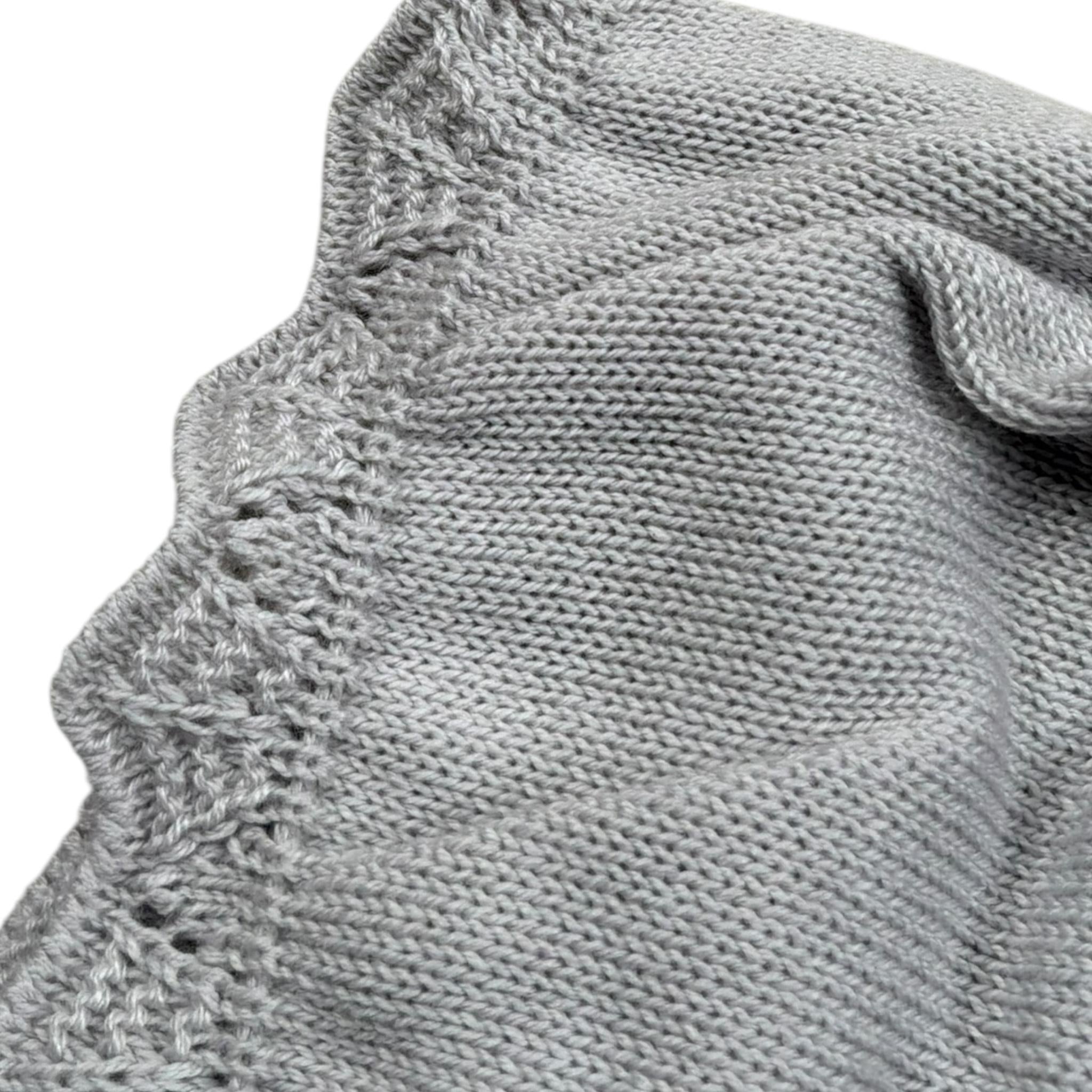 Mac Ilusio'N Cappello Tinta Unita con Ricami per Neonata G032 GRIGIO MAC ILUSIO'N 