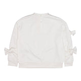 Elisabetta Franchi Felpa Tinta Unita con Fiocchi per Bambina EGFE049 PANNA ELISABETTA FRANCHI 