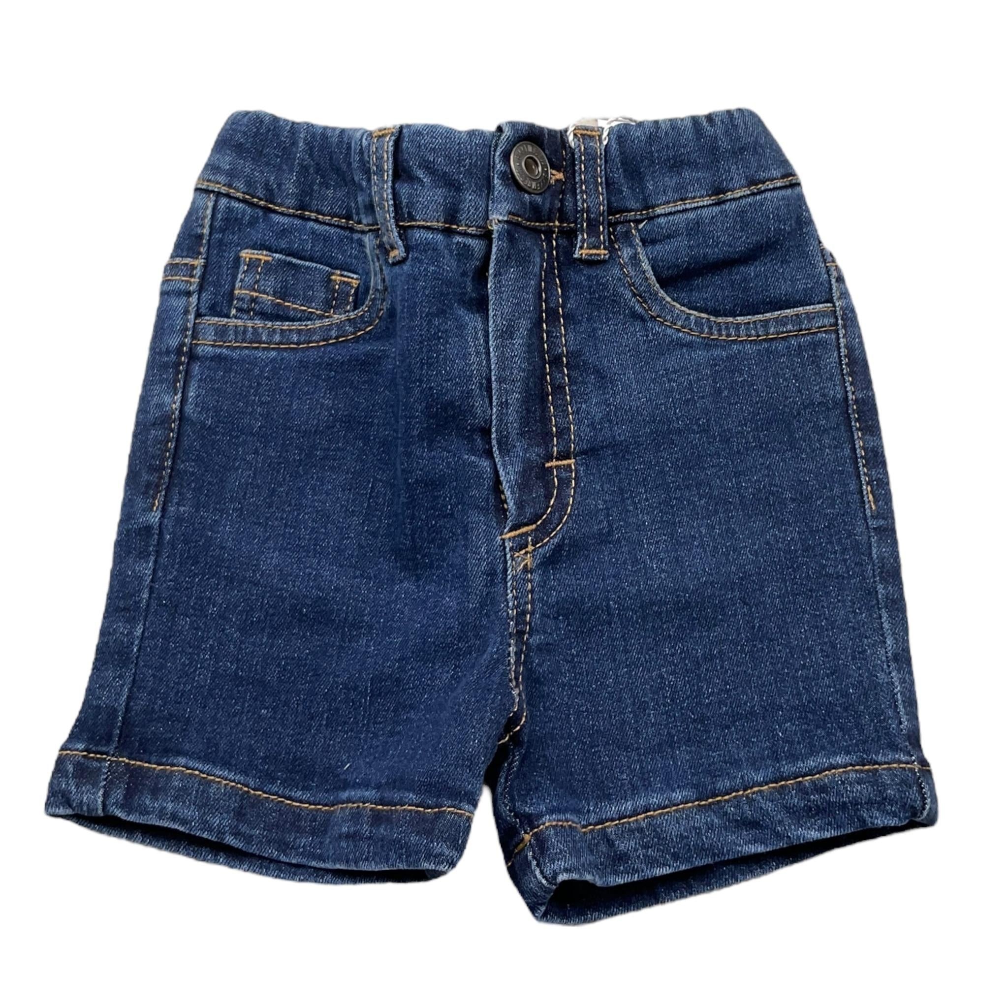 Bikkembergs Bermuda In Denim Tinta Unita per Neonato BK3997 BLU BiKKEMBERGS 