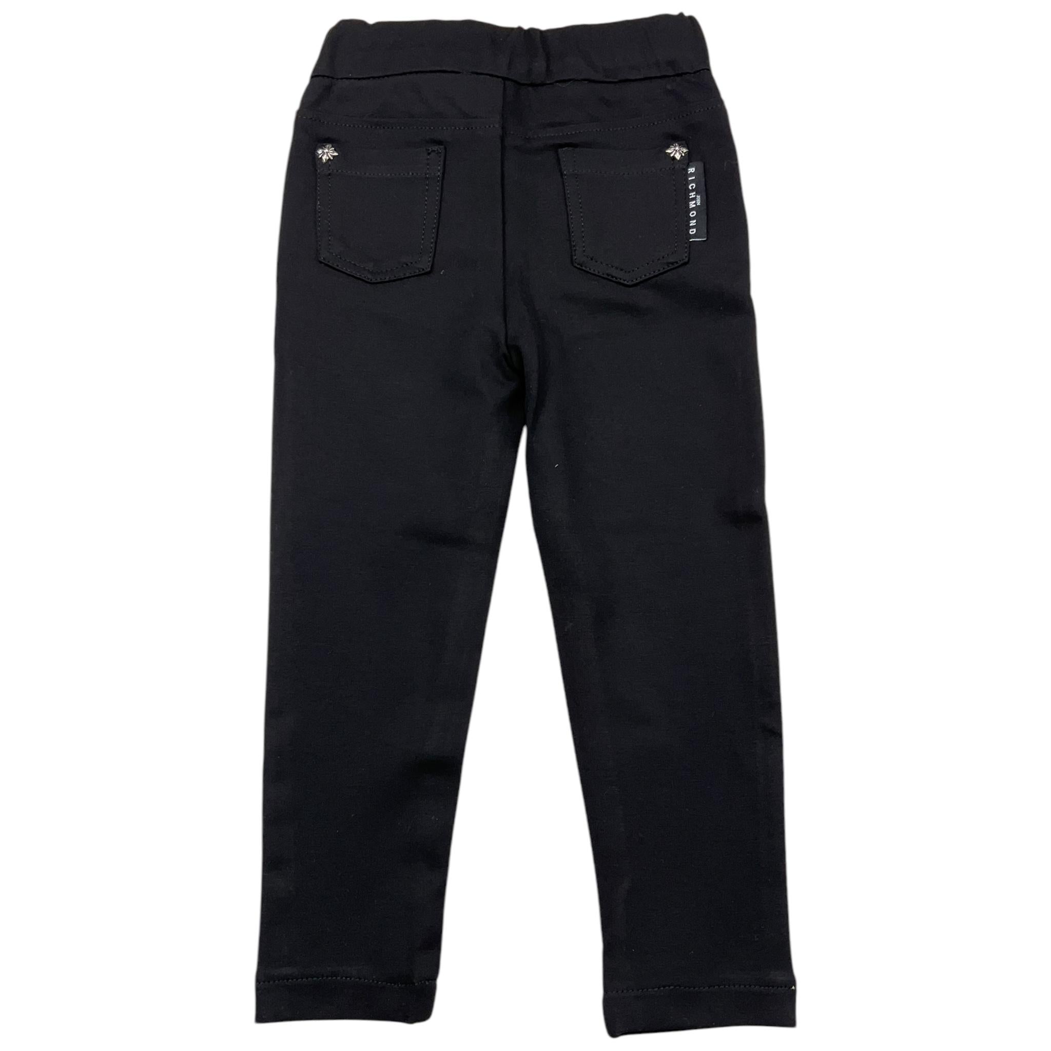 JOHN RICHMOND pantalone tinta unita con applicazioni Nero per Neonata RGA24020LE NERO JOHN RICHMOND 