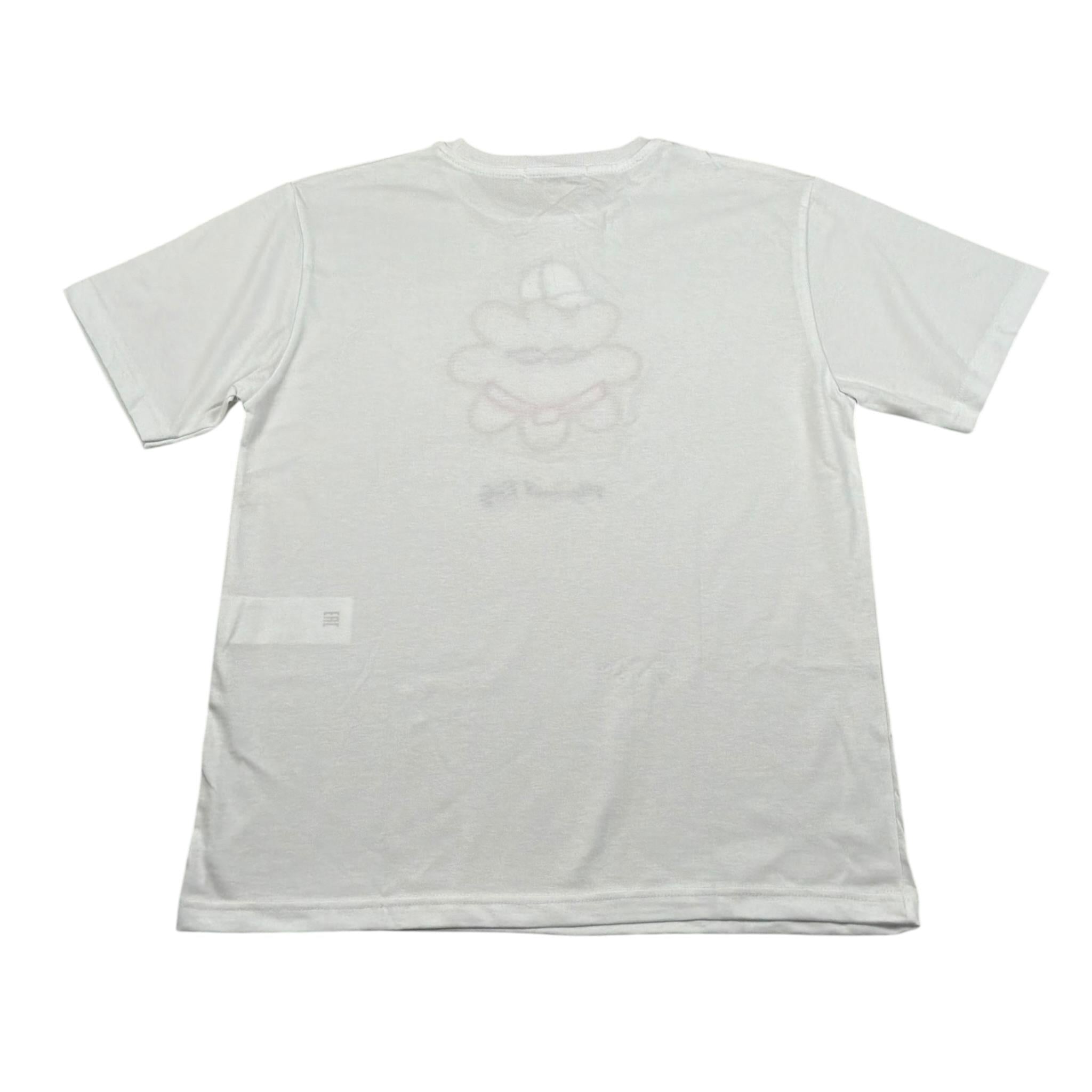 Manuel Ritz T-Shirt Girocollo Tinta Unita con Stampa per Bambino MR3091 BIANCO MANUEL RITZ 