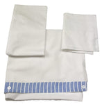 I Delfi Lenzuola Bicolore 3 Pezzi  per Neonato 25P5272 BIANCO/AZZURRO I DELFI 