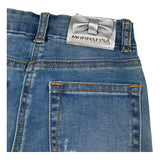 Monnalisa Jeans Tinta Unita Modello Zampa per Bambina 171402 AZZURRO MONNALISA 