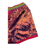 Billieblush Short Tinta Unita Con Pailettes Fuxia Per Bambina