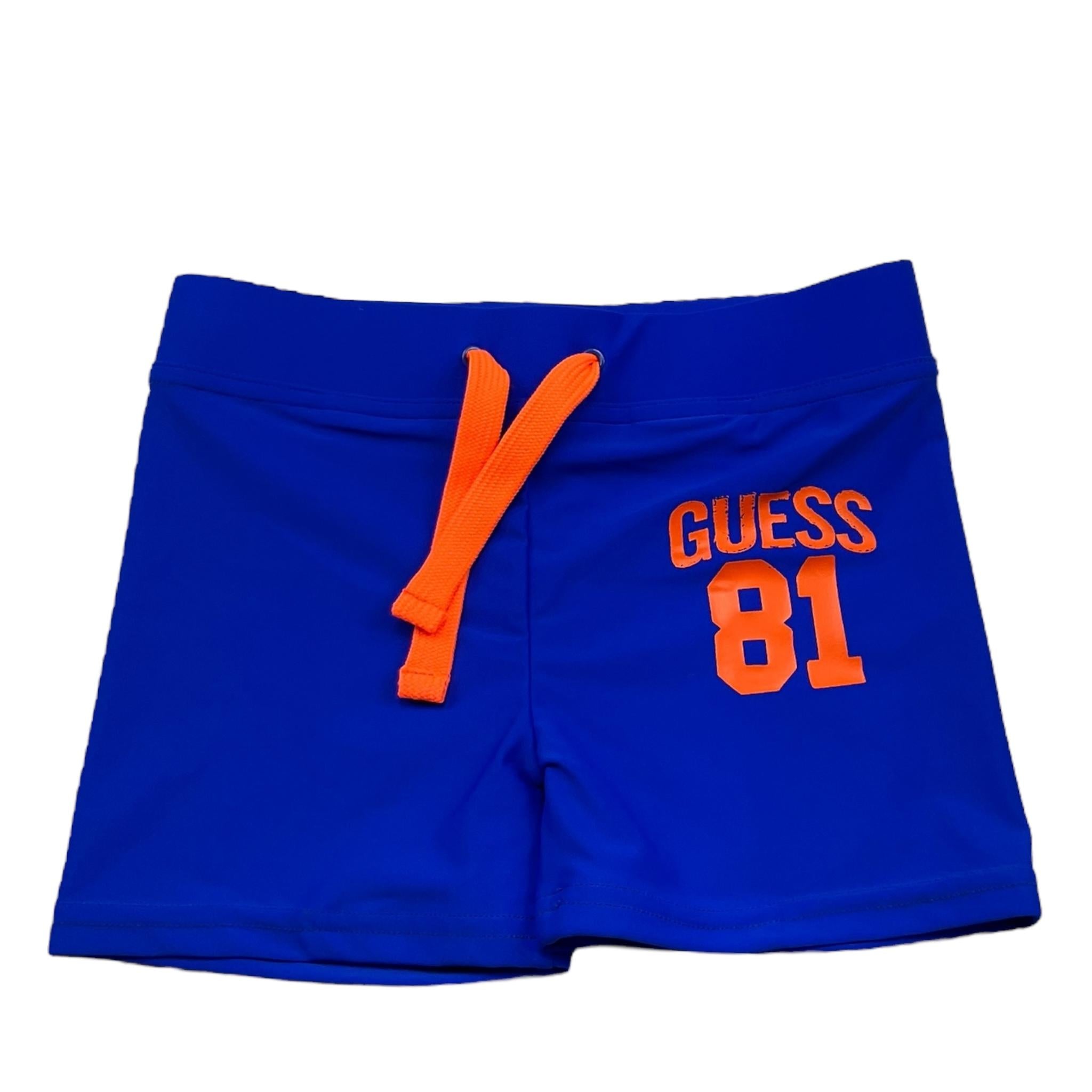 Guess Costume Tinta Unita con Stampa per Neonato I5GZ03MC052 COBALTO GUESS 