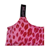 Just Cavalli Abito Tinta Unita con Stampe Baci per Bambina JGP26048VE ROSA JUST CAVALLI 