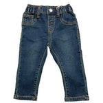 Y-CLU jeans tinta unita con elastico in vita Blu per Neonato BYN10701 BLU Y-CLU 