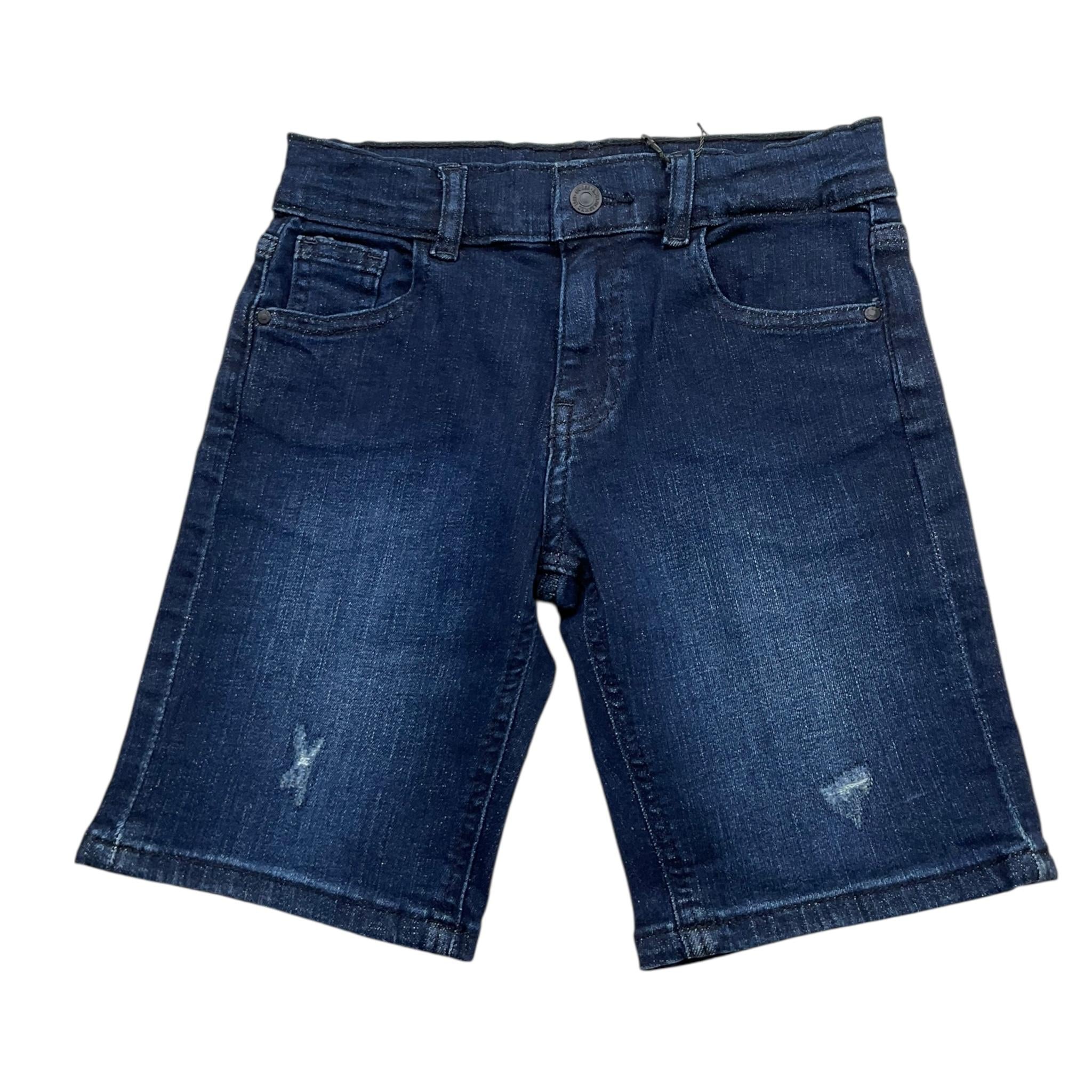Guess Bermuda In Denim Tinta Unita con Girovita Regolabile per Neonato N5RD00D46T0N BLU GUESS 