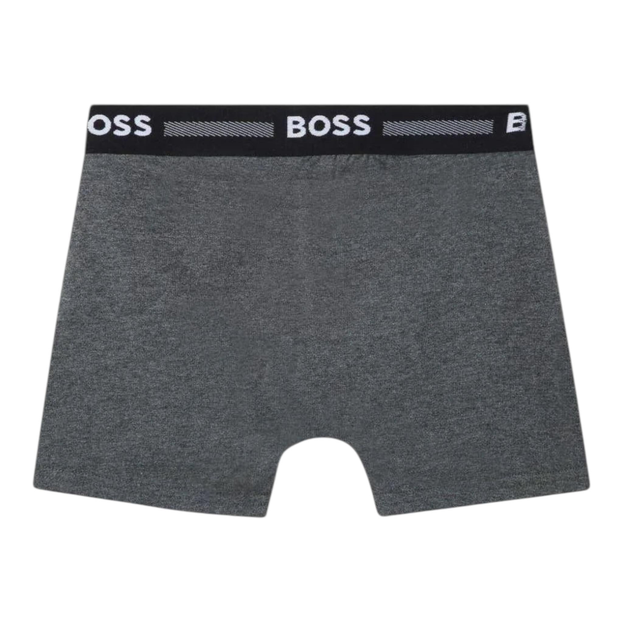Boss Set Slip Tinta Unita per Bambino J51747 GRIGIO BOSS 