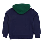 RALPH LAUREN felpa chiusa con cappuccio tinta unita con stampa Blu per Bambino 323952489001 BLU RALPH LAUREN 
