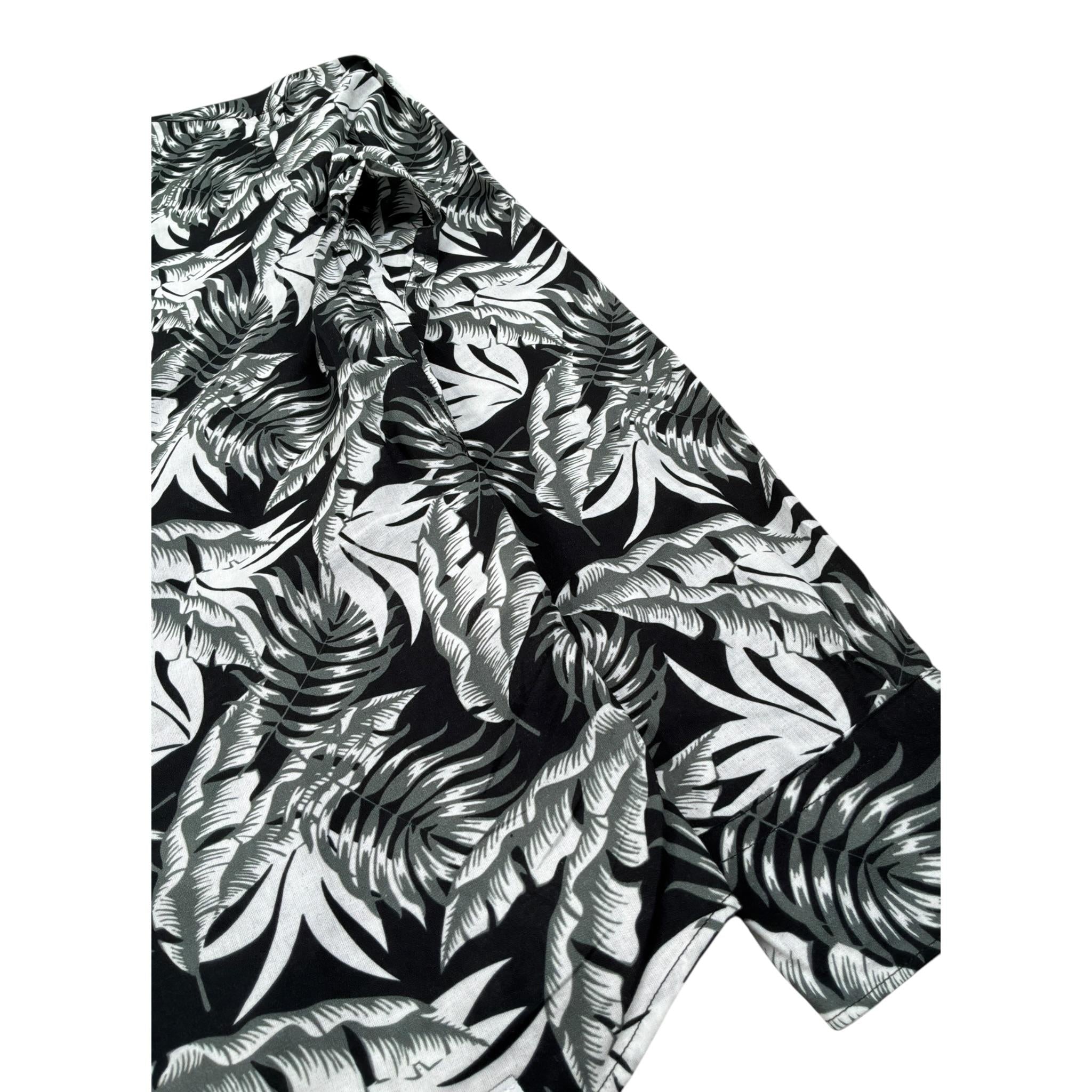 Paolo Pecora Camicia tinta unita con Fantasia Nero per Bambino PP3701 NERO PAOLO PECORA 