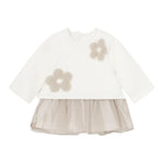 MAYORAL abito tinta unita con tulle Bianco per Neonata 2811X BIANCO MAYORAL 
