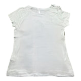 Monnalisa T-Shirt Girocollo Tinta Unita con Fiocchi per Bambina 797614F6 BIANCO MONNALISA 