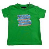 John Richmond T-Shirt Girocollo Tinta Unita con Stampa per Neonato RIP26111TS VERDE JOHN RICHMOND 