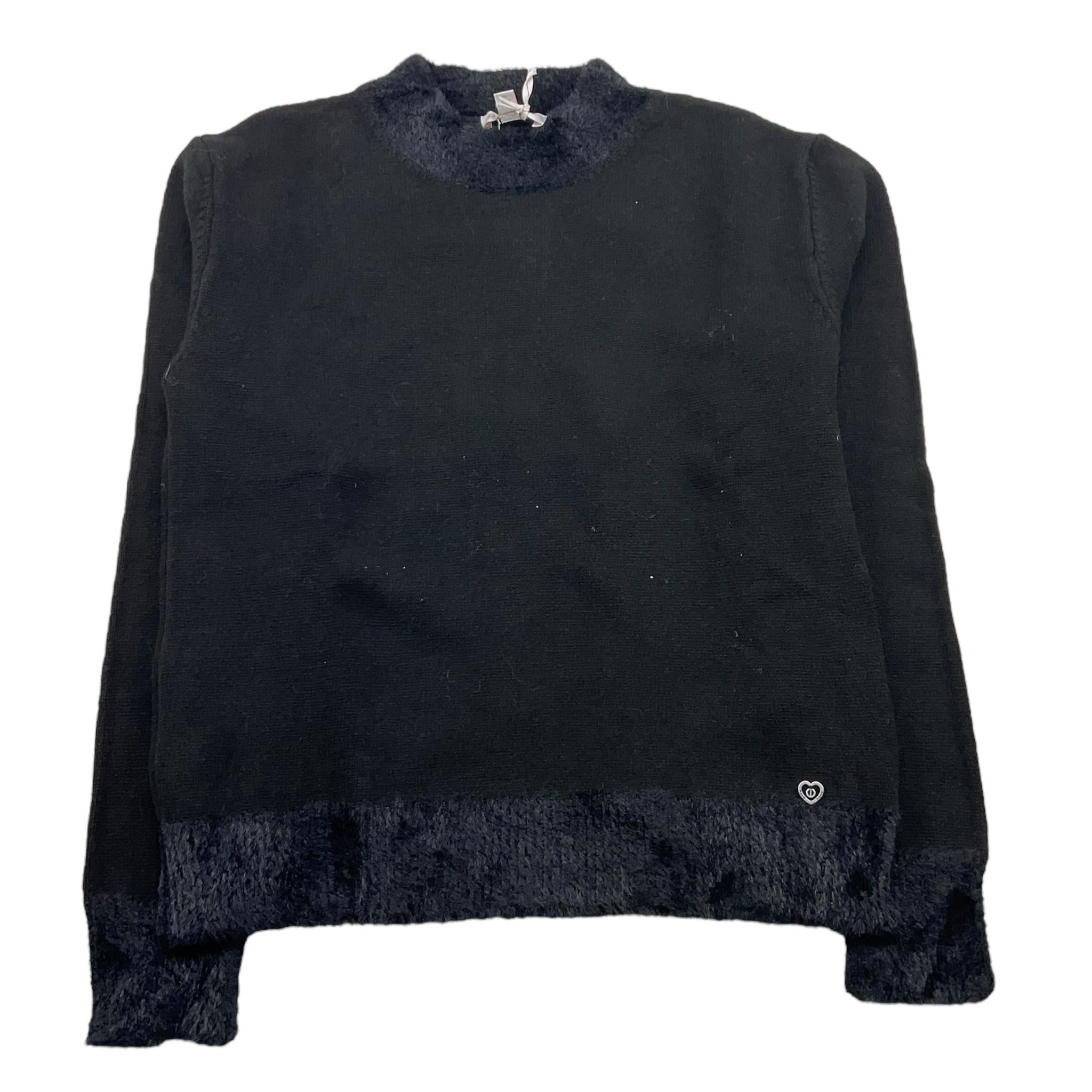 PLEASE maglia tinta unita girocollo Nero per Bambina NB46230G66 NERO PLEASE 