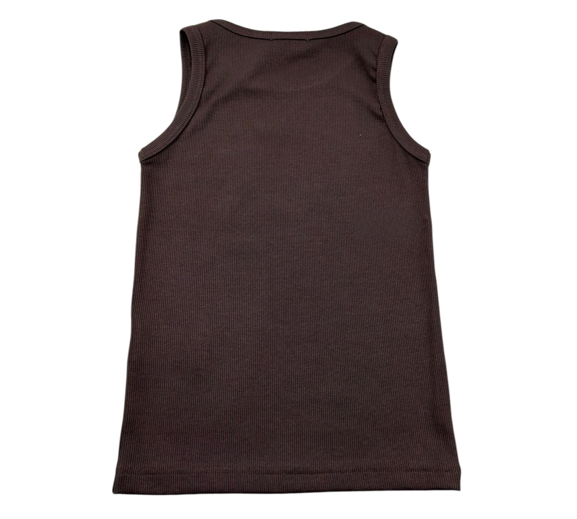 Paolo Pecora Canotta Girocollo Tinta Unita per Bambino PP4269 MARRONE PAOLO PECORA 