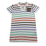 Just Cavalli Abito Mezza Manica Fantasia A Righe per Bambina JGP26079VE PANNA JUST CAVALLI 