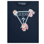 Guess Abito Manica Lunga Tinta Unita con Stampa per Bambina K3YK13KA6W4 BLU GUESS 