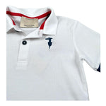 Trussardi Polo Mezza Manica Tinta Unita con Logo per Bambino TBP26006PO BIANCO TRUSSARDI 