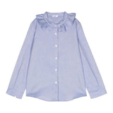 IL GUFO camicia manica lunga con colletto rouches Azzurro per Neonata A24CL239C0052N AZZURRO IL GUFO 