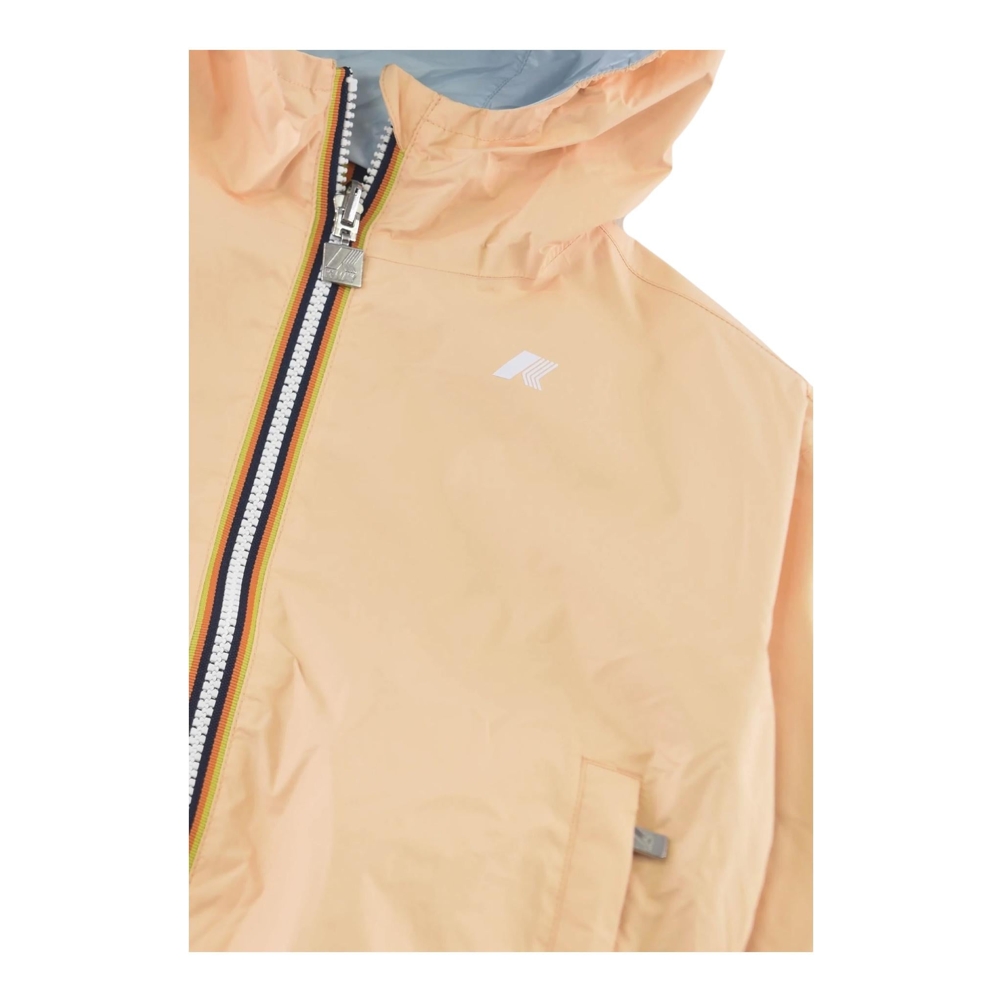 K-Way Giubbino Reversibile Bicolore con Cappuccio per Bambina K41337WX ARANCIONE/AZZURRO K-WAY 