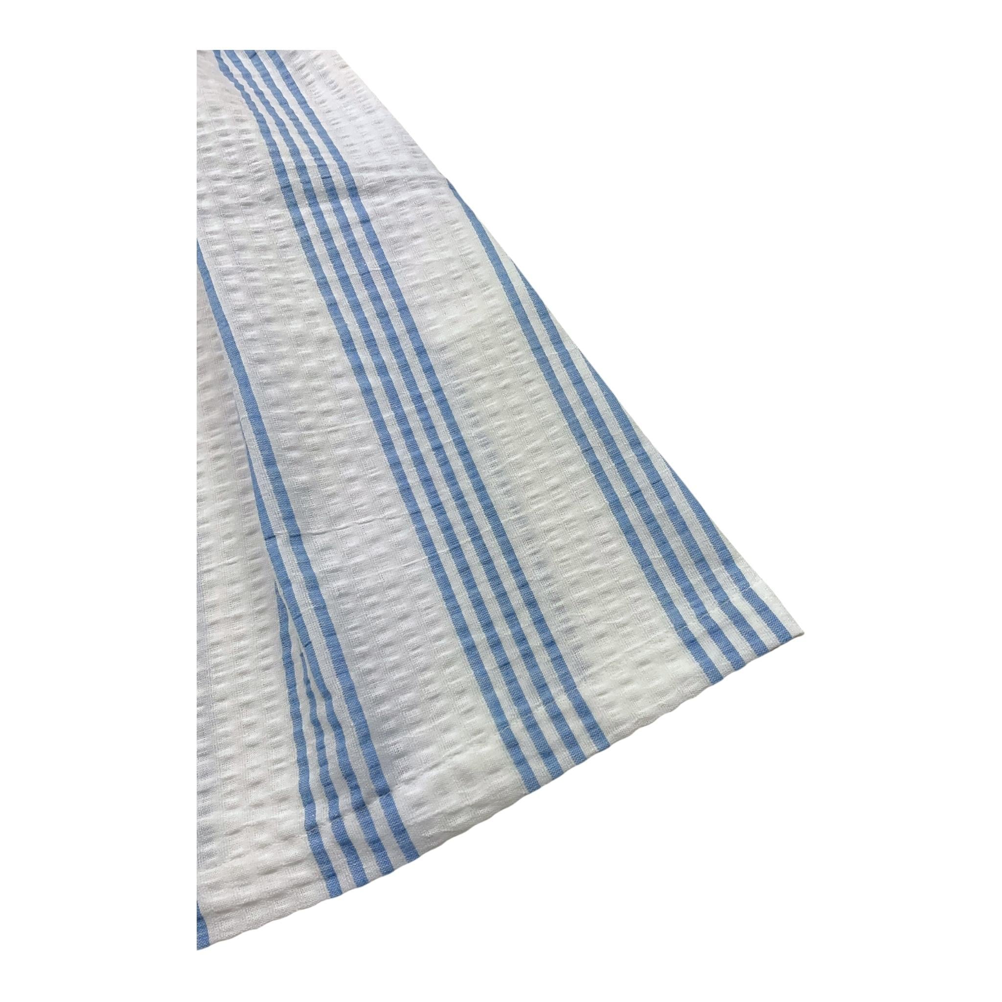 Babe & Tess Abito Camicia Bicolore con Fantasia A Righe per Bambina 01518059 BIANCO/AZZURRO BABE & TESS 