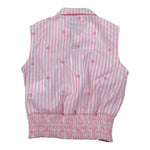Gaelle Camicia Bicolore con Fantasia A Righe Bianco/Rosa per Bambina 2746C00497 BIANCO/ROSA GAELLE 