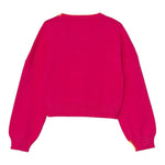 PINKO maglia tinta unita con stampa in contrasto Fuxia per Bambina F4PIJGJP087 FUXIA PINKO 