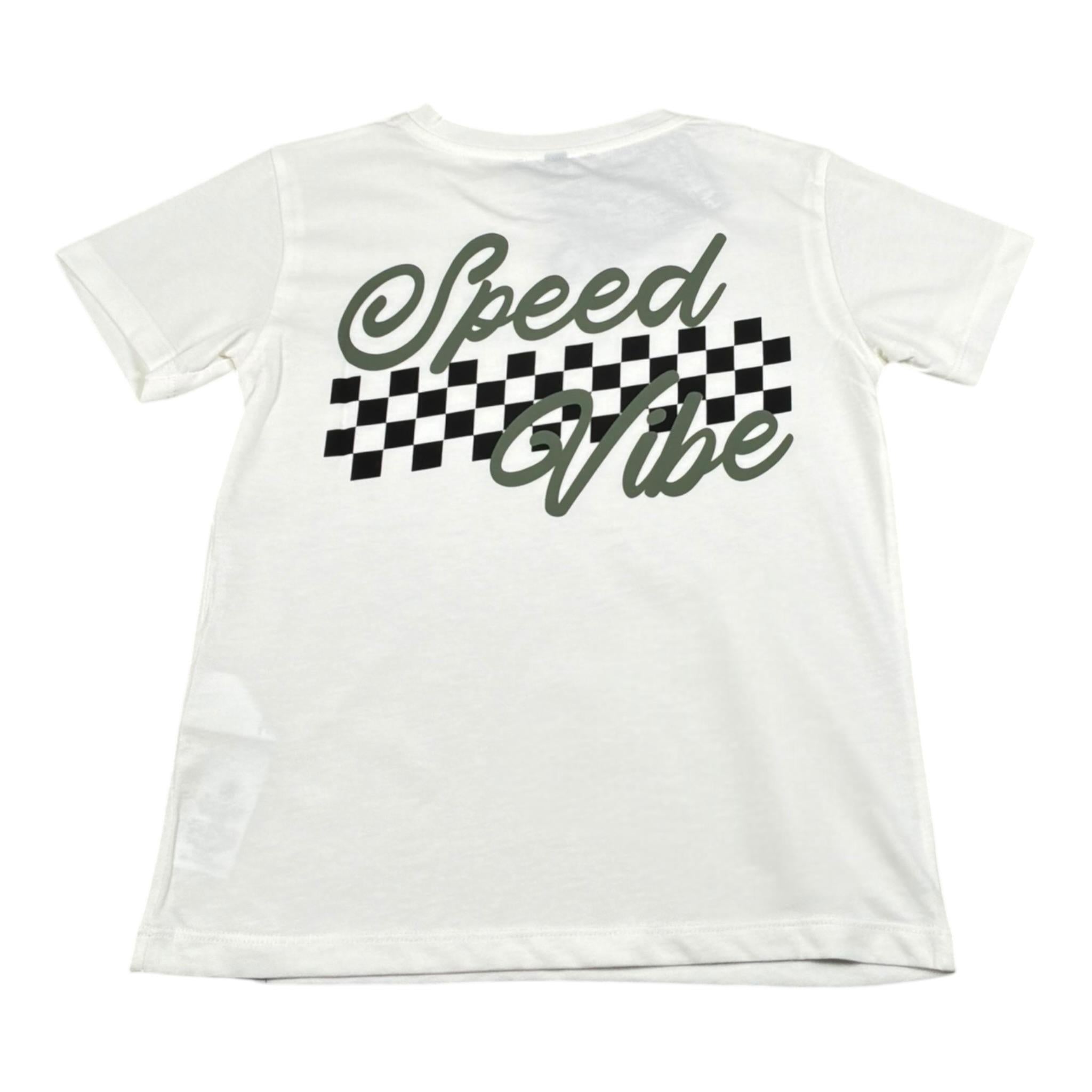 Please T-Shirt Girocollo Tinta Unita con Stampa per Bambino MBF2030B72 BIANCO PLEASE 