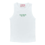 Saint Barth Canotta Tinta Unita con Stampa per Bambina BLUE002 BIANCO SAINT BARTH 