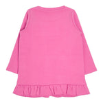LIU JO abito in felpa girocollo tinta unita con stampa Rosa per Bambina KF4107XXXX ROSA LIU JO 