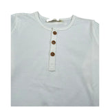 Zhoe & Tobiah Shirt Tinta Unita con Bottoni per Bambino BSE11MJ PANNA ZHOE & TOBIAH 