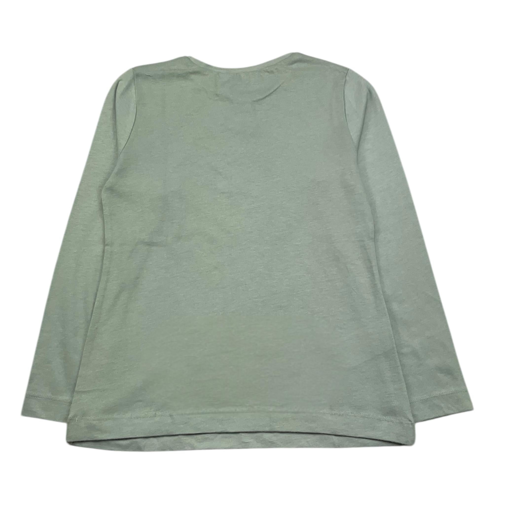 MAYORAL shirt girocollo tinta unita con stampa in contrasto Verde per Bambina 4072 VERDE MAYORAL 