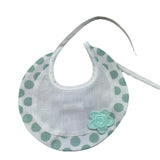 I Delfi Bavetta Tinta Unita Fantasia Pois per Neonata 25P5143 BIANCO I DELFI 